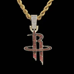Houston Rockets Pendant In Yellow Gold -Fashion Jewelry Discount Store houston rockets pendant in yellow gold gld men the gld shop 7