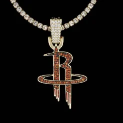 Houston Rockets Pendant In Yellow Gold -Fashion Jewelry Discount Store houston rockets pendant in yellow gold gld men the gld shop 8