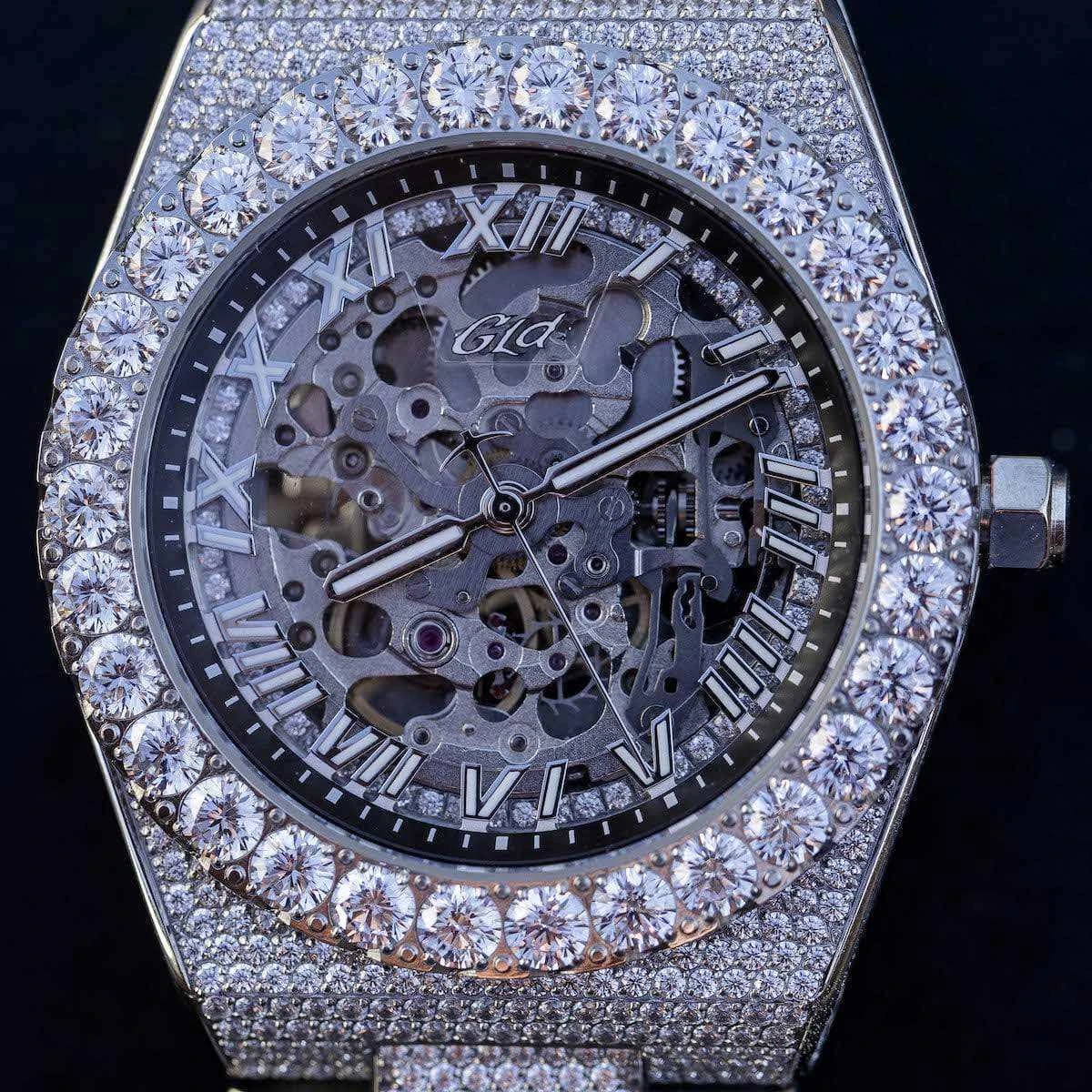 42MM Iced Alpha Era Skeleton 316 W/ Rubber Strap 3 42MM Iced Alpha Era Skeleton 316 W/ Rubber Strap - Image 3