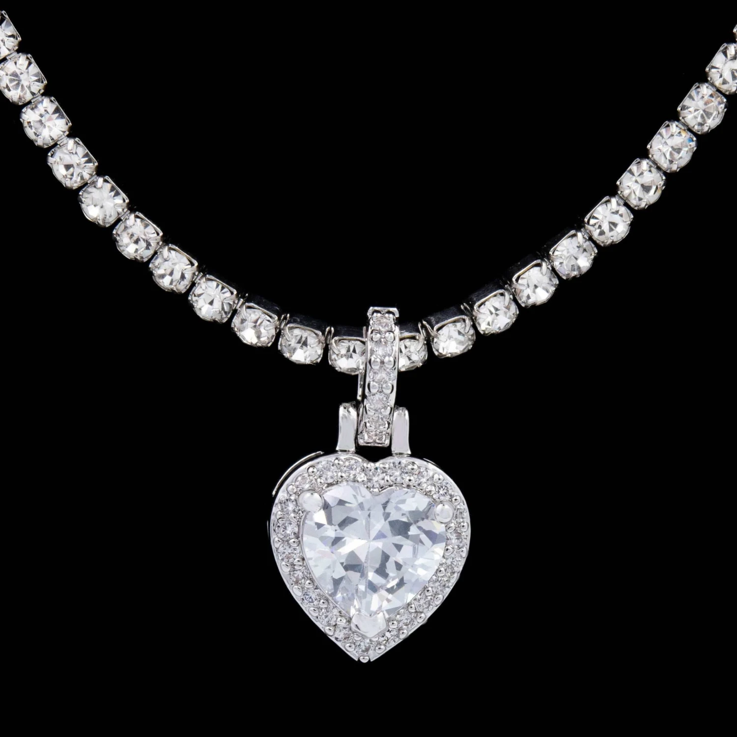 Iced Heart Pendant 5 Iced Heart Pendant - Image 5