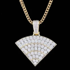 Iced Wifi Pendant -Fashion Jewelry Discount Store iced wifi pendant gld men the gld shop 5