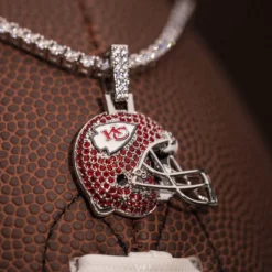 Kansas City Chiefs Helmet Pendant -Fashion Jewelry Discount Store kansas city chiefs helmet pendant gld men the gld shop 3
