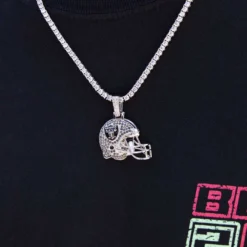 Las Vegas Raiders Helmet Pendant -Fashion Jewelry Discount Store las vegas raiders helmet pendant gld men the gld shop 4