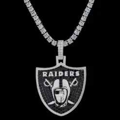 Las Vegas Raiders Pendant -Fashion Jewelry Discount Store las vegas raiders pendant gld men the gld shop 12