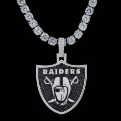Las Vegas Raiders Pendant -Fashion Jewelry Discount Store las vegas raiders pendant gld men the gld shop 13
