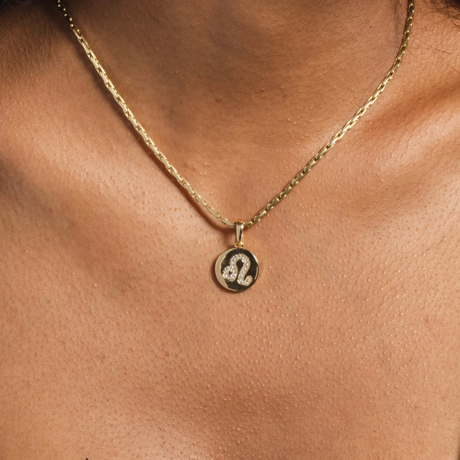 Leo Micro Coin Pendant 1 Leo Micro Coin Pendant