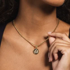 Libra Micro Coin Pendant -Fashion Jewelry Discount Store libra micro coin pendant gld women the gld shop 1 scaled