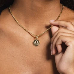 Libra Micro Coin Pendant