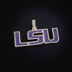 LSU Logo Pendant -Fashion Jewelry Discount Store lsu logo pendant gld men the gld shop 1