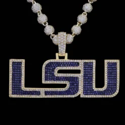 LSU Logo Pendant -Fashion Jewelry Discount Store lsu logo pendant gld men the gld shop 13