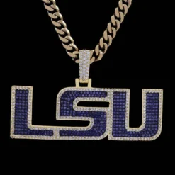LSU Logo Pendant -Fashion Jewelry Discount Store lsu logo pendant gld men the gld shop 14