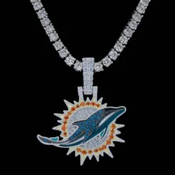 Miami Dolphins Pendant -Fashion Jewelry Discount Store miami dolphins pendant gld men the gld shop 12