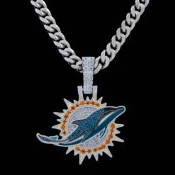 Miami Dolphins Pendant -Fashion Jewelry Discount Store miami dolphins pendant gld men the gld shop 15