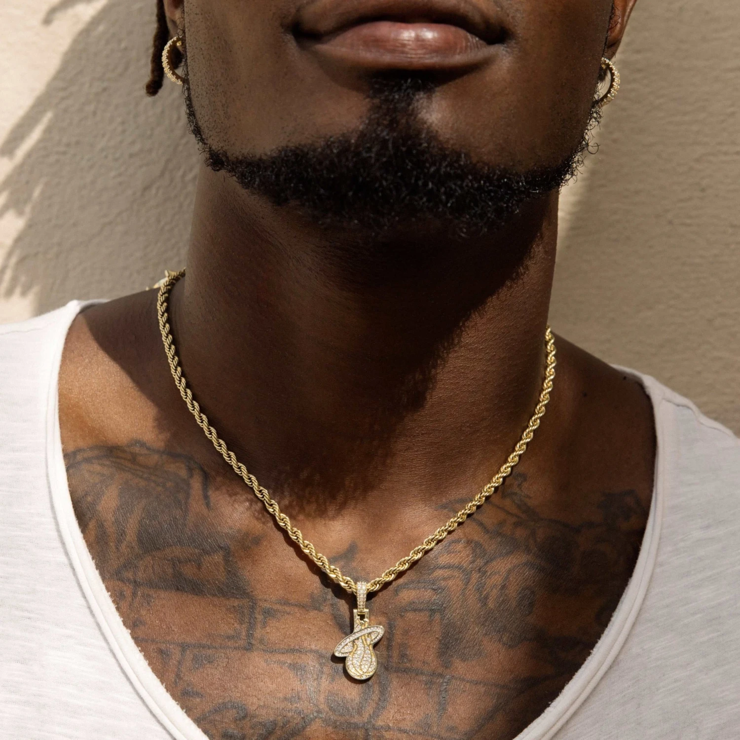 18k Vermeil Miami Heat Micro Pendant 1 18k Vermeil Miami Heat Micro Pendant