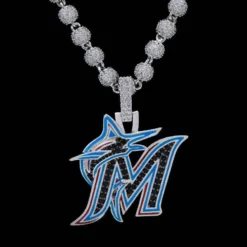 Miami Marlins Pendant 23 Miami Marlins Pendant -Fashion Jewelry Discount Store miami marlins pendant gld men the gld shop 11