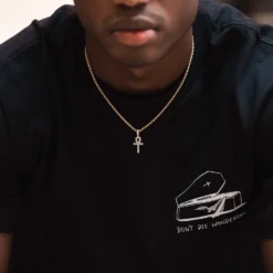 Micro Ankh Cross -Fashion Jewelry Discount Store micro ankh cross gld men the gld shop 3