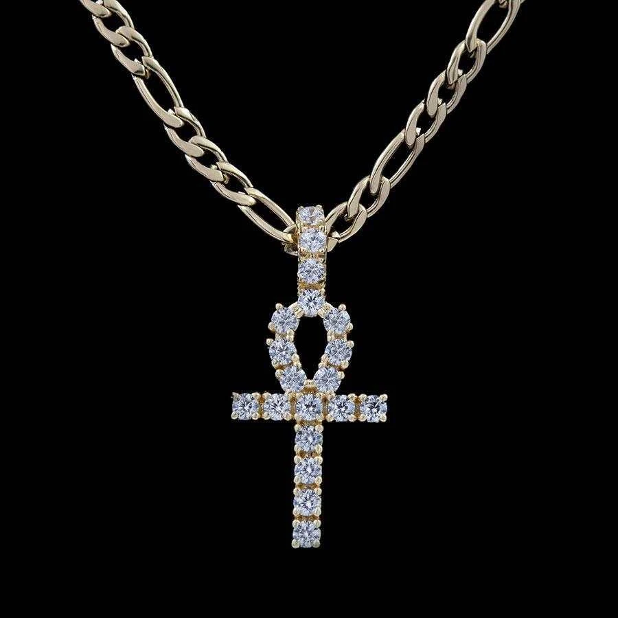 Micro Ankh Cross In Yellow Gold 8 Micro Ankh Cross In Yellow Gold - Image 8