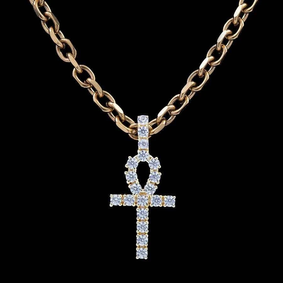Micro Ankh Cross In Yellow Gold 9 Micro Ankh Cross In Yellow Gold - Image 9