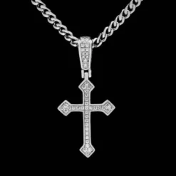 Micro Celtic Cross V.2 In White Gold 19 Micro Celtic Cross V.2 In White Gold -Fashion Jewelry Discount Store micro celtic cross v 2 in white gold gld men the gld shop 4