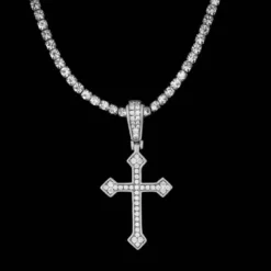 Micro Celtic Cross V.2 In White Gold 23 Micro Celtic Cross V.2 In White Gold -Fashion Jewelry Discount Store micro celtic cross v 2 in white gold gld men the gld shop 8