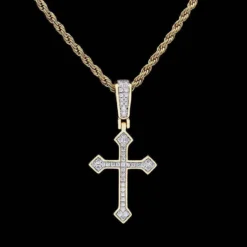 Micro Celtic Cross V.2 In Yellow Gold 19 Micro Celtic Cross V.2 In Yellow Gold -Fashion Jewelry Discount Store micro celtic cross v 2 in yellow gold gld women the gld shop 5