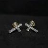Micro Cross Stud Earrings