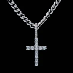 Micro Diamond Cross In White Gold -Fashion Jewelry Discount Store micro diamond cross in white gold gld women the gld shop 3 b49d26f4 1f5b 4b58 8c95 531d7bab71de