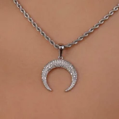 Micro Half Moon Pendant