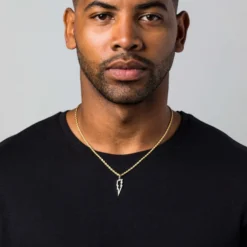 Micro Iced Lightning Bolt Pendant In Yellow Gold 7 Micro Iced Lightning Bolt Pendant In Yellow Gold -Fashion Jewelry Discount Store micro iced lightning bolt pendant in yellow gold gld men the gld shop 3 scaled