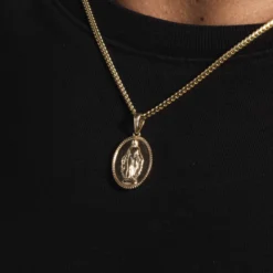 18k Vermeil Micro Lady Of Guadalupe Pendant