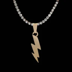 Micro Lightning Bolt -Fashion Jewelry Discount Store micro lightning bolt gld men the gld shop 7