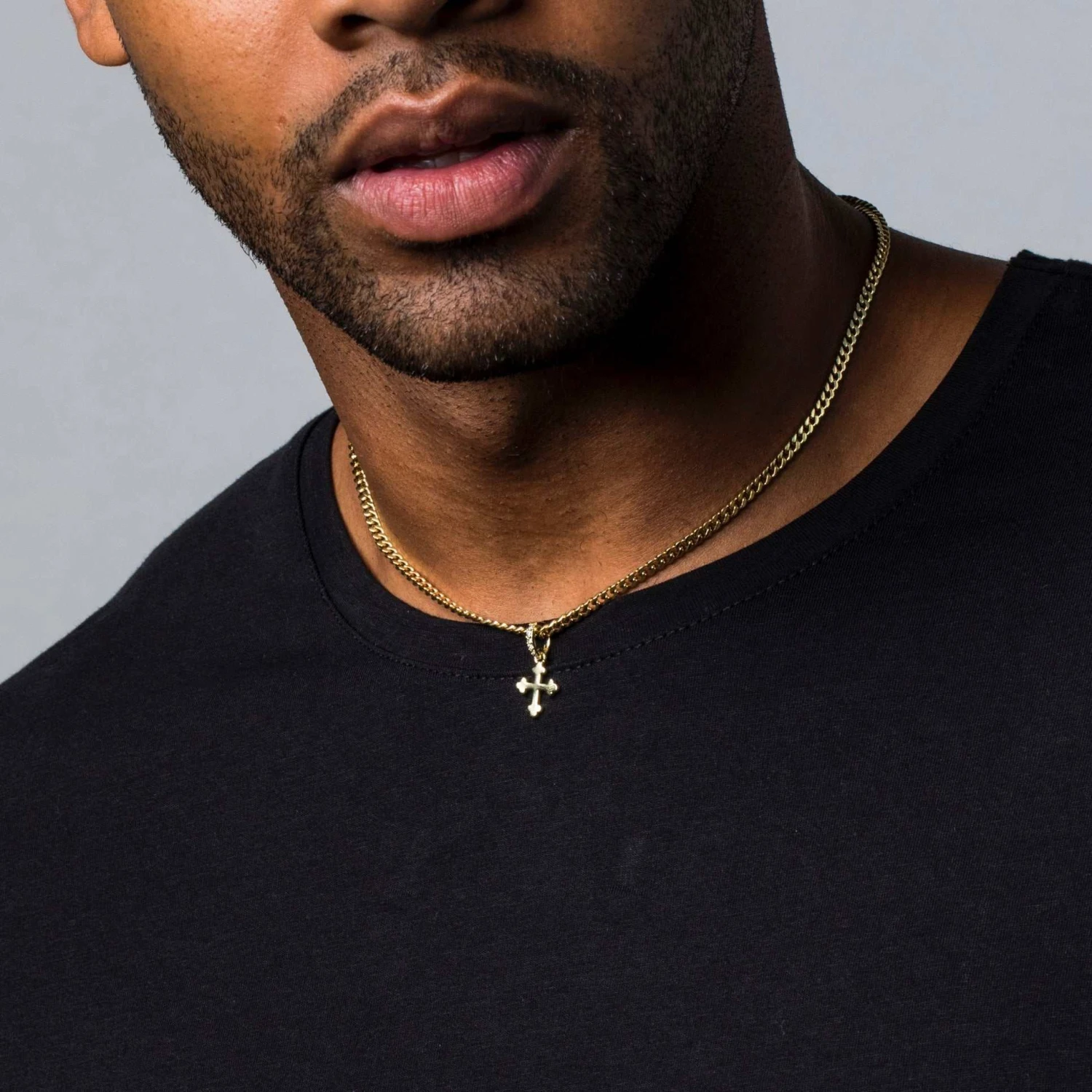 18k Vermeil Micro Simple Celtic Cross Pendant In Yellow Gold 2 18k Vermeil Micro Simple Celtic Cross Pendant In Yellow Gold - Image 2