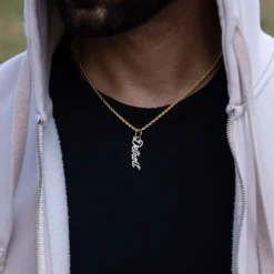 Detroit Tigers Wordmark Pendant 7 Detroit Tigers Wordmark Pendant -Fashion Jewelry Discount Store mlb detroit gld mens pendants 2