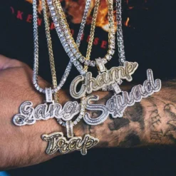 Multi-Layer Baguette Custom Font -Fashion Jewelry Discount Store multi layer baguette custom font gld men the gld shop 3