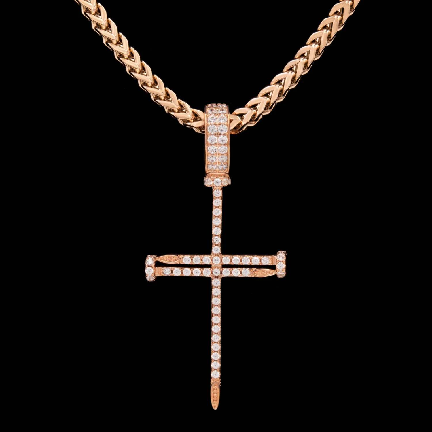 Nail Cross In Rose Gold 4 Nail Cross In Rose Gold - Image 4