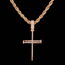 Nail Cross In Rose Gold 10 Nail Cross In Rose Gold -Fashion Jewelry Discount Store nail cross in rose gold gld women the gld shop 5 scaled