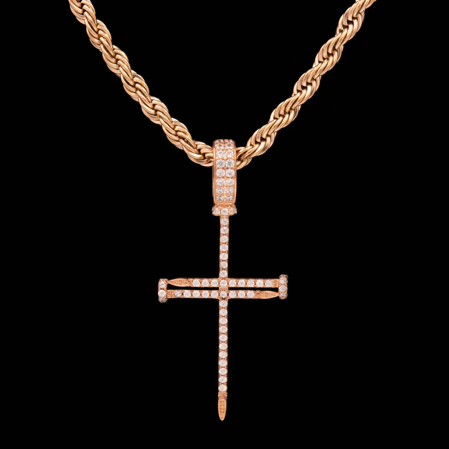 Nail Cross In Rose Gold 5 Nail Cross In Rose Gold - Image 5