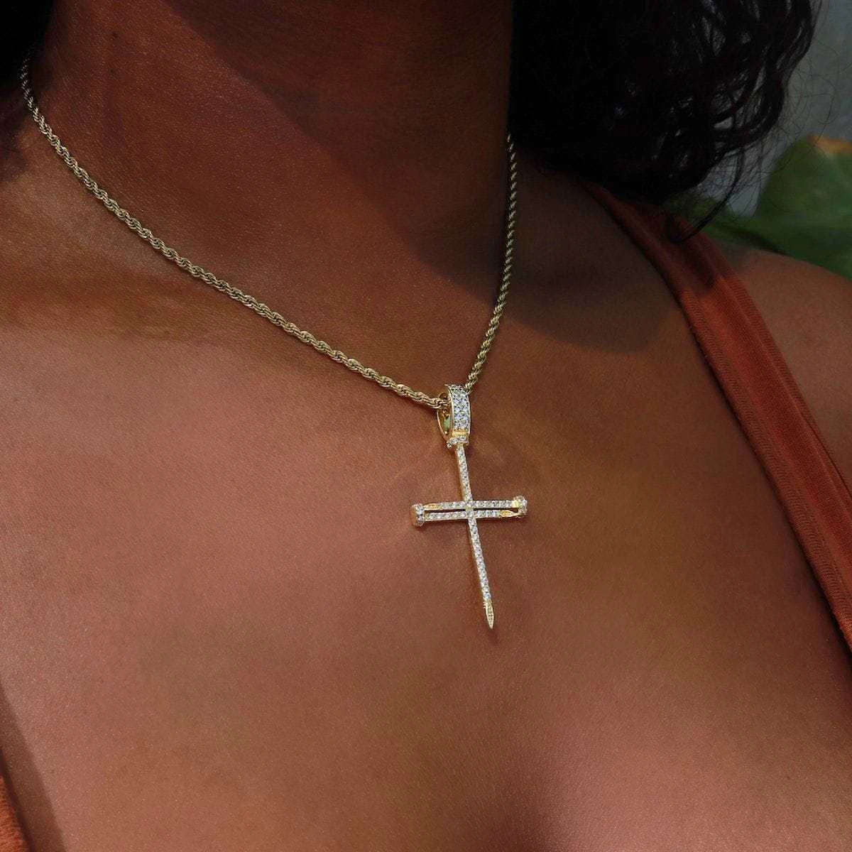 Nail Cross In Yellow Gold 1 Nail Cross In Yellow Gold