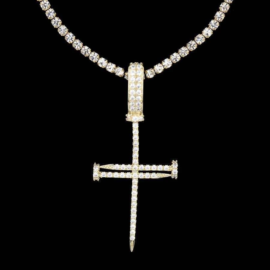 Nail Cross In Yellow Gold 6 Nail Cross In Yellow Gold - Image 6