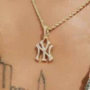 18k Vermeil New York Yankees Micro Pendant