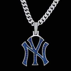 NY Yankees Pendant In White Gold -Fashion Jewelry Discount Store ny yankees pendant in white gold gld men the gld shop 12