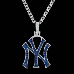 NY Yankees Pendant In White Gold -Fashion Jewelry Discount Store ny yankees pendant in white gold gld men the gld shop 5