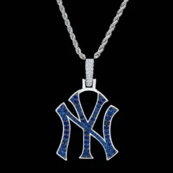 NY Yankees Pendant In White Gold -Fashion Jewelry Discount Store ny yankees pendant in white gold gld men the gld shop 7