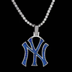 NY Yankees Pendant In White Gold -Fashion Jewelry Discount Store ny yankees pendant in white gold gld men the gld shop 8