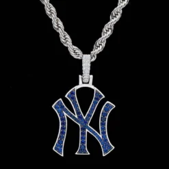 NY Yankees Pendant In White Gold -Fashion Jewelry Discount Store ny yankees pendant in white gold gld men the gld shop 9