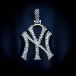 NY Yankees Pendant In Yellow Gold -Fashion Jewelry Discount Store ny yankees pendant in yellow gold gld men the gld shop 4