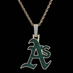 Oakland Athletics Pendant 23 Oakland Athletics Pendant -Fashion Jewelry Discount Store oakland athletics pendant gld men the gld shop 9