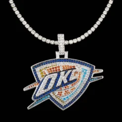Oklahoma City Thunder Pendant -Fashion Jewelry Discount Store oklahoma city thunder pendant gld men the gld shop 5