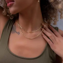 Fashion Jewelry Discount Store -Fashion Jewelry Discount Store paperclip necklace 4mm gld women the gld shop 2 01fd0ad8 1921 4ac7 8aee 718115db5a5b