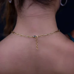 Paperclip Necklace - 4mm -Fashion Jewelry Discount Store paperclip necklace 4mm gld women the gld shop 3 5ee6401e f039 45fb a57f a54b06ee1c51